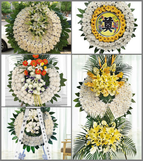 山西朔州右玉县丁家窑乡青草湾村花圈速递